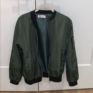 Green Bomber Jacket